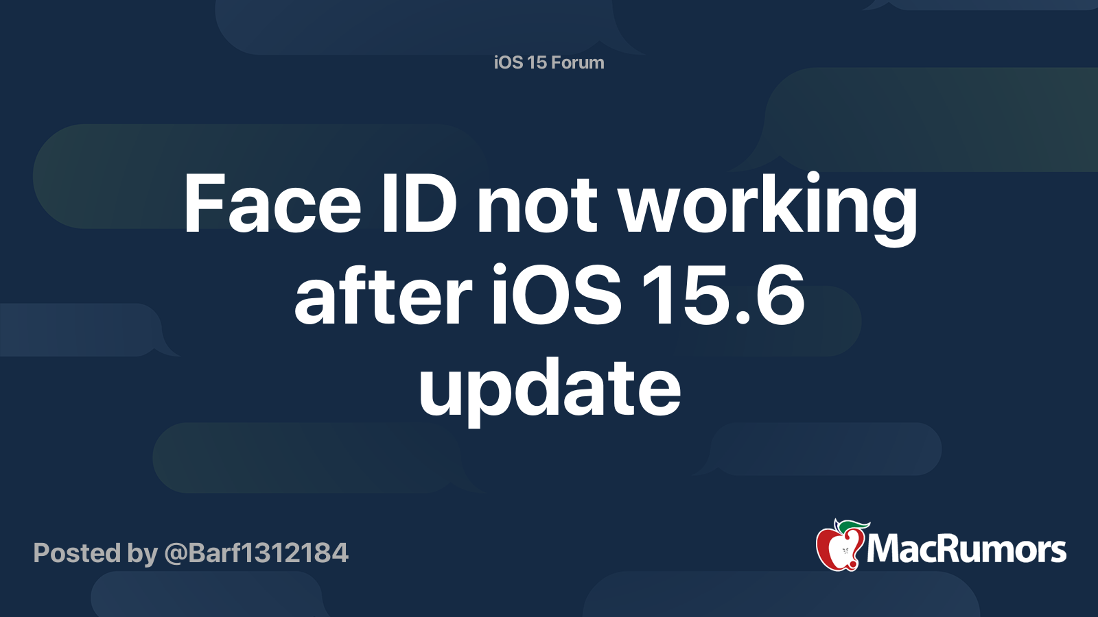 face id not working after update 2024