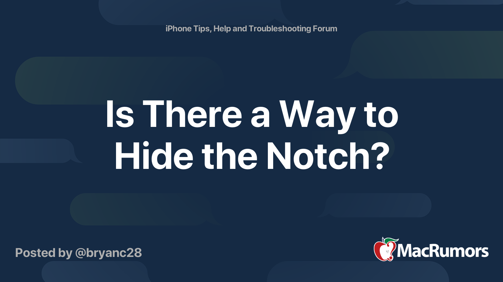 is-there-a-way-to-hide-the-notch-macrumors-forums