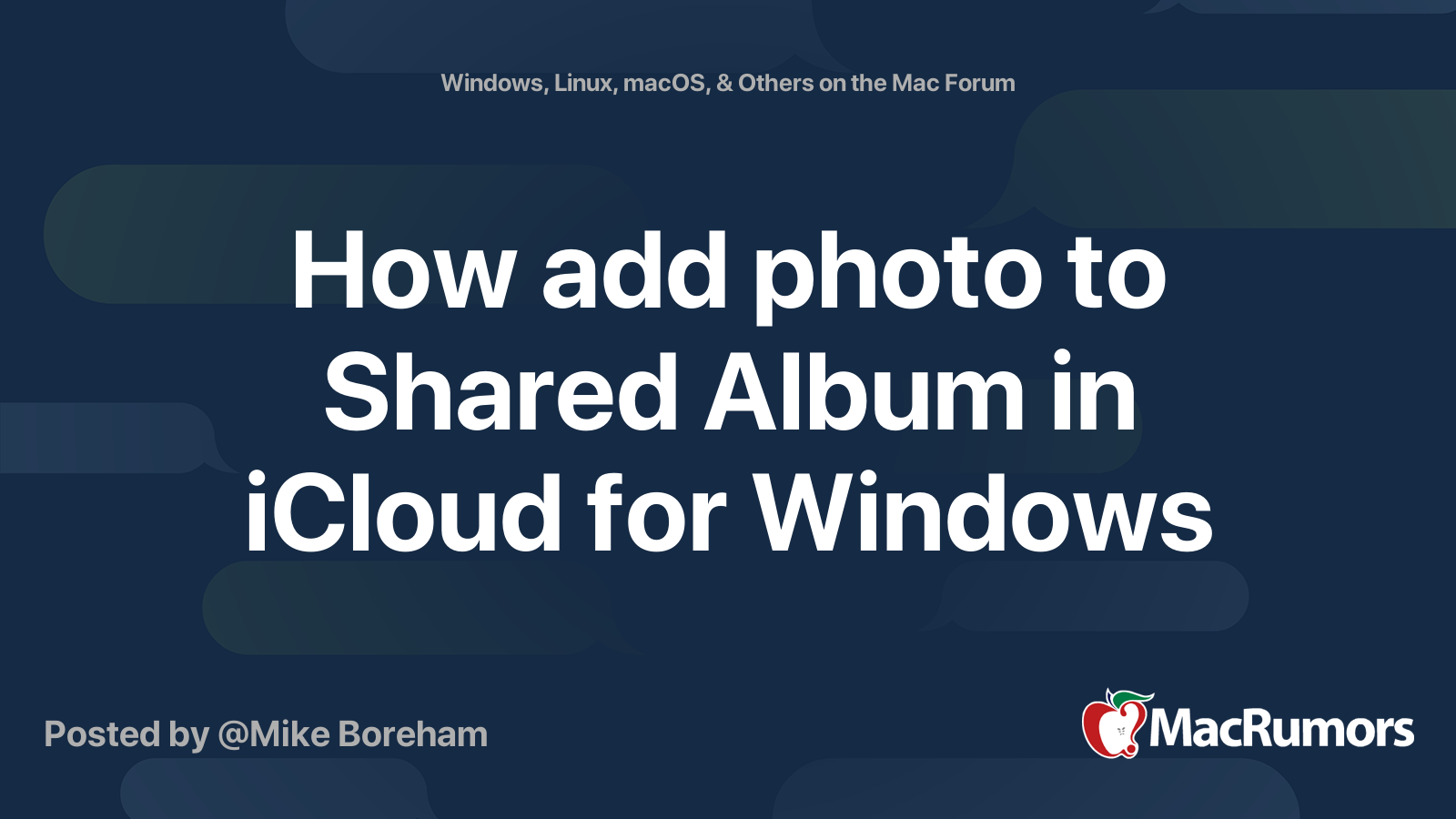 how-add-photo-to-shared-album-in-icloud-for-windows-macrumors-forums