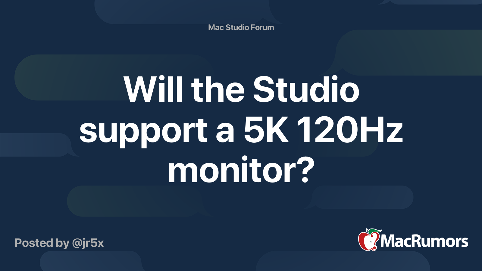 mac studio 120hz