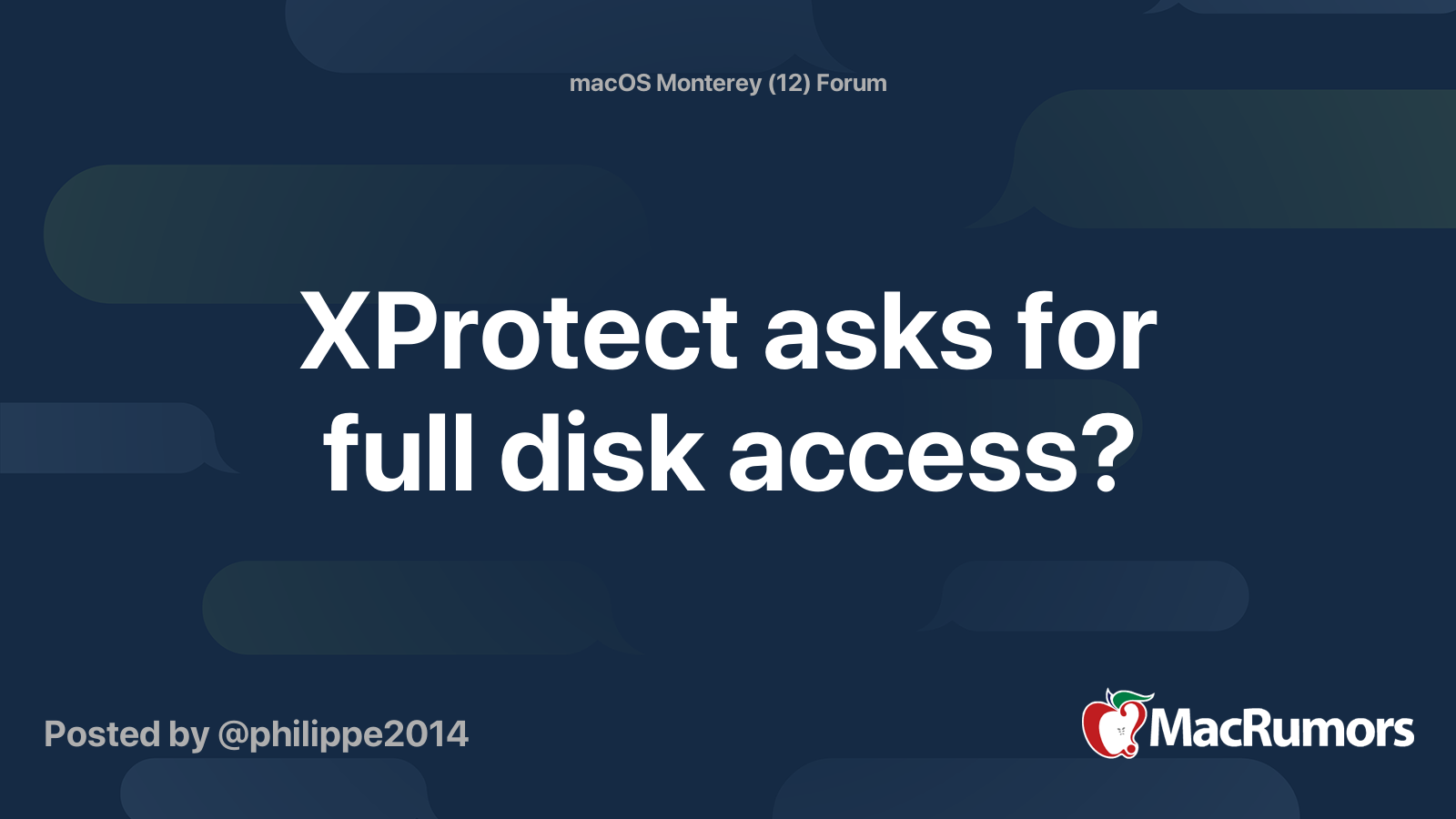 xprotect full disk access