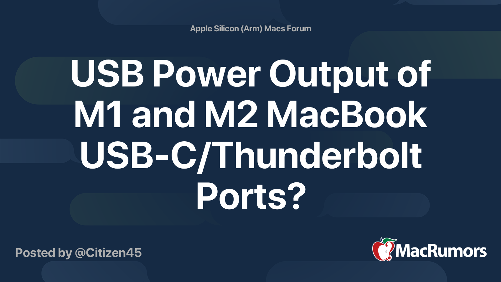 Tests show Thunderbolt ports on M1 Macs don't fully support USB