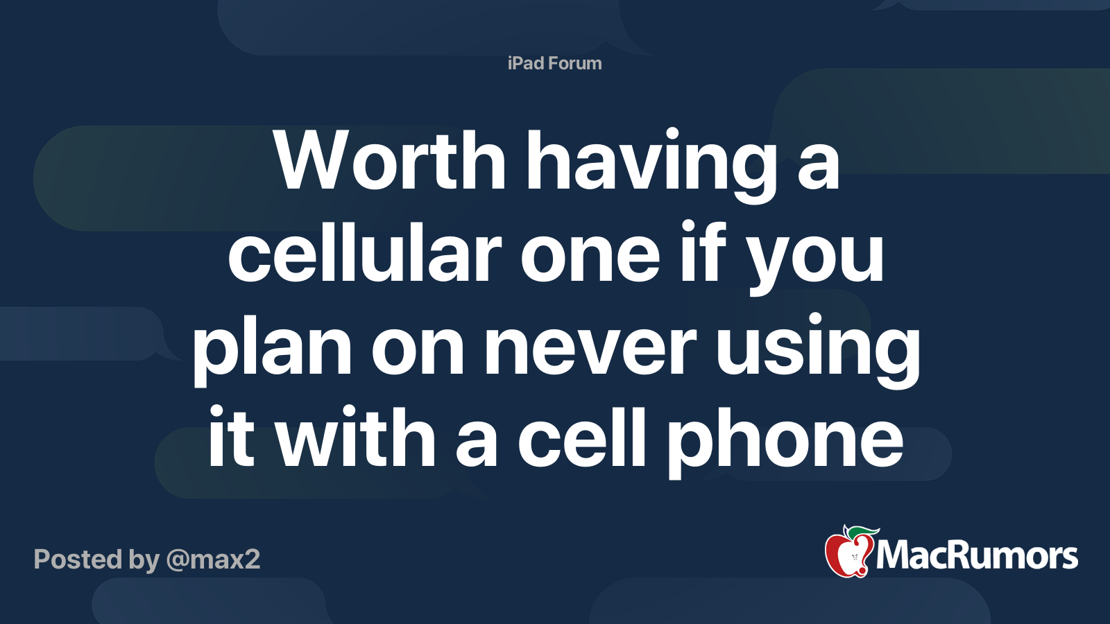 Worth having a cellular one if you plan on never using it with a cell
