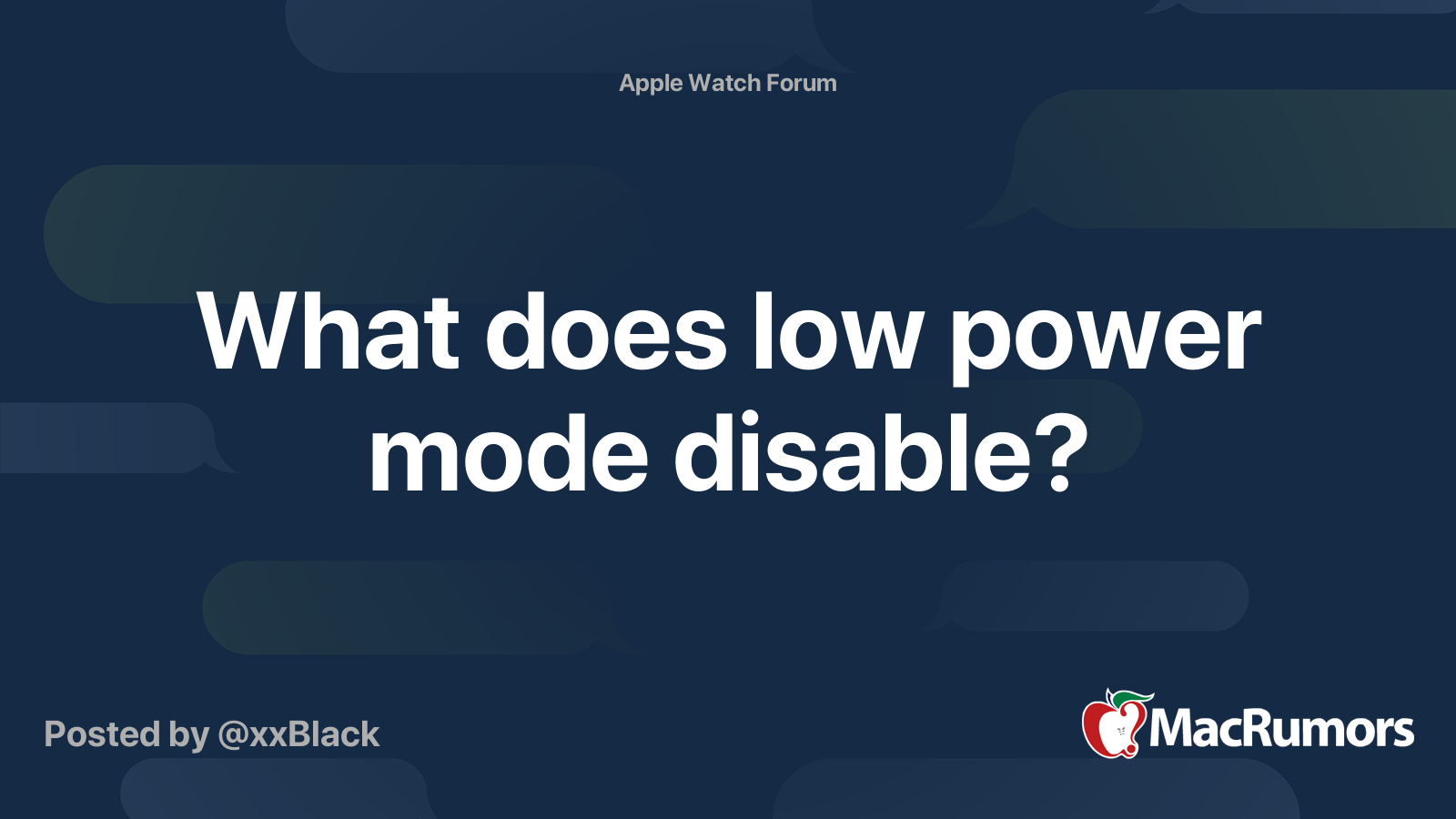 what-does-low-power-mode-disable-macrumors-forums