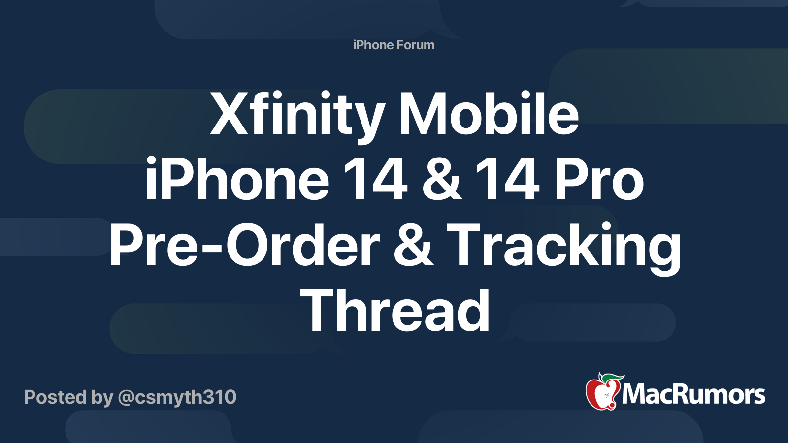 Xfinity Mobile iPhone 14 & 14 Pro PreOrder & Tracking Thread