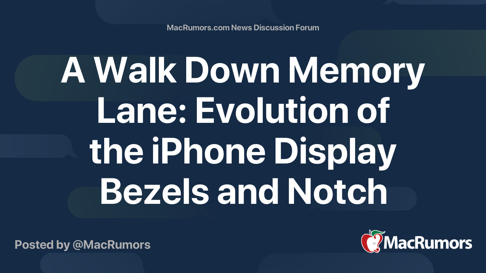 A Walk Down Memory Lane: Evolution of the iPhone Display Bezels and ...