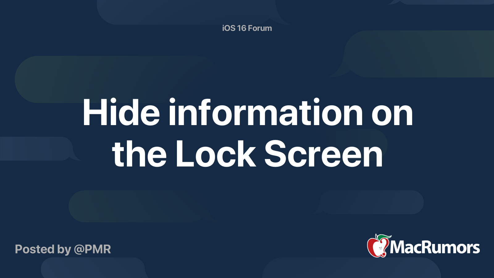 hide-information-on-the-lock-screen-macrumors-forums