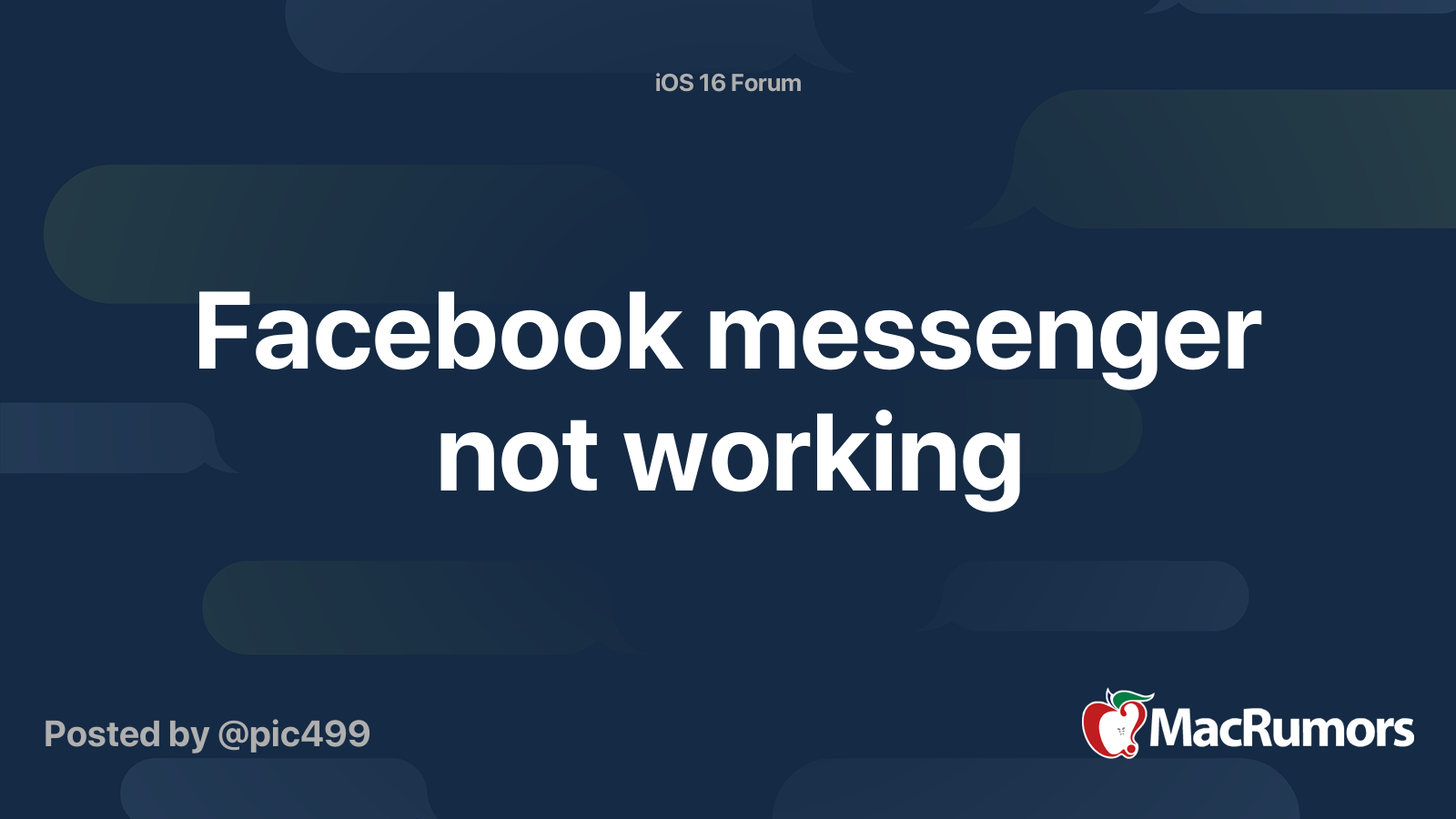 facebook messenger sms not working