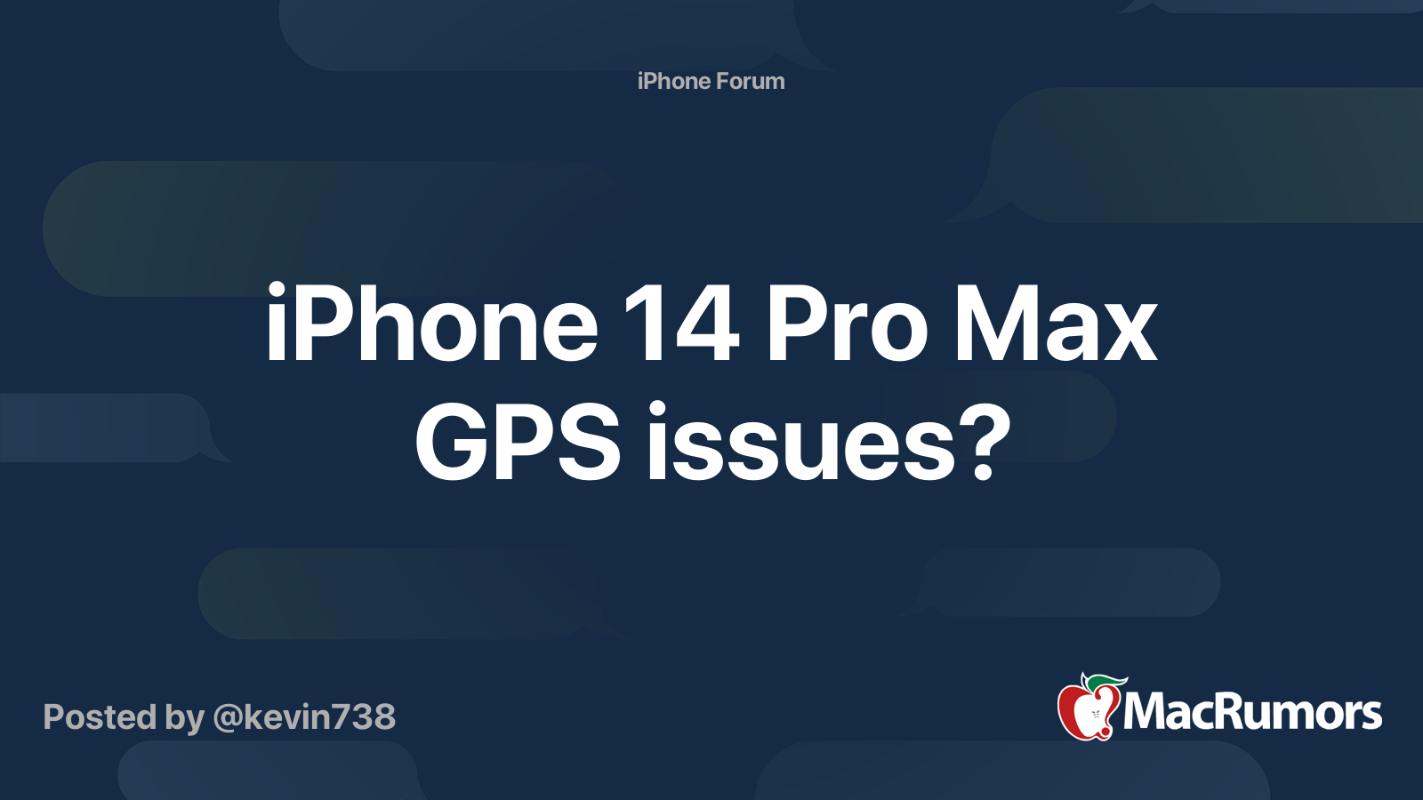 iPhone 14 Pro Max GPS issues? MacRumors Forums
