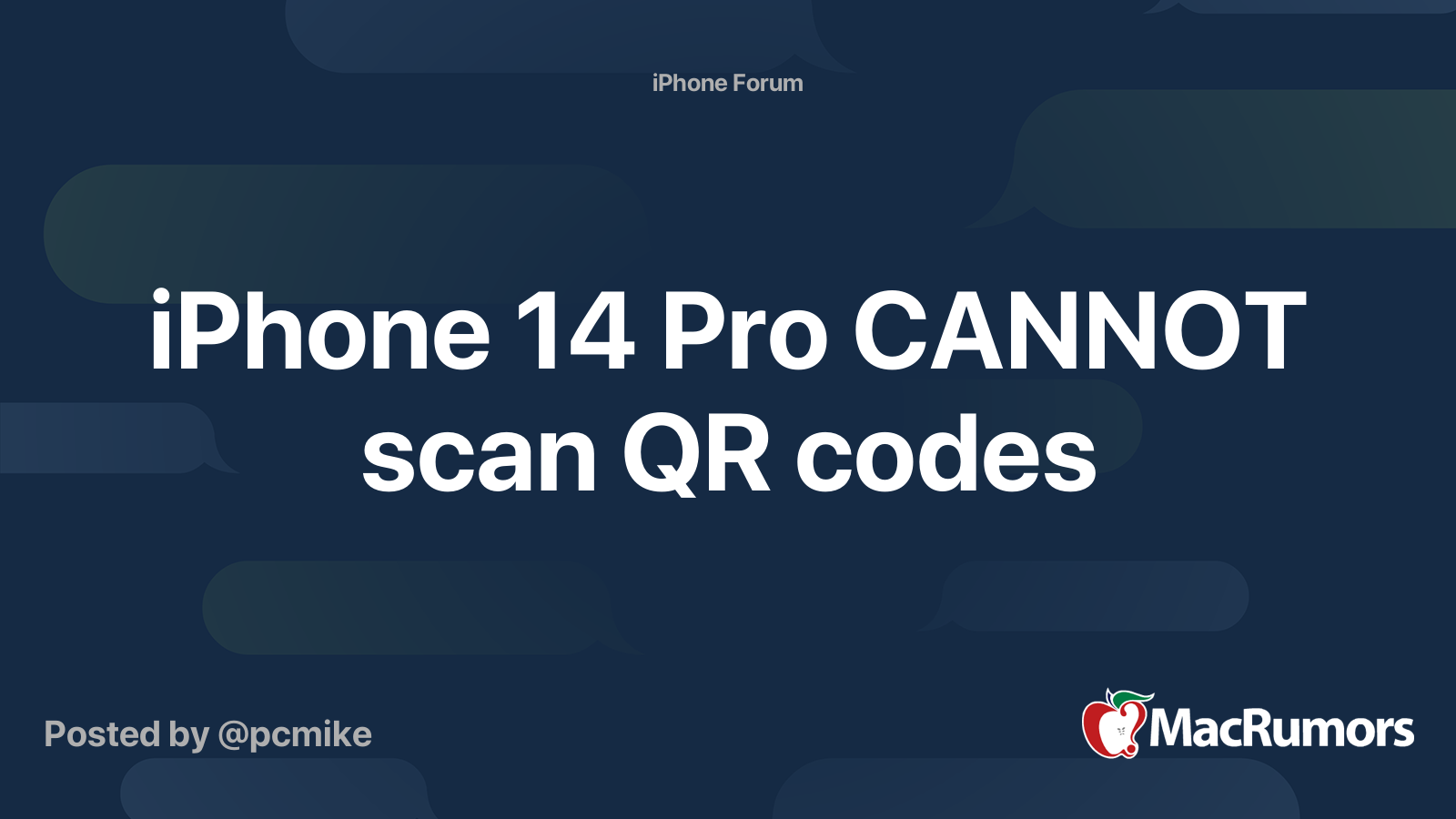 how to scan a qr code with iphone 14 pro