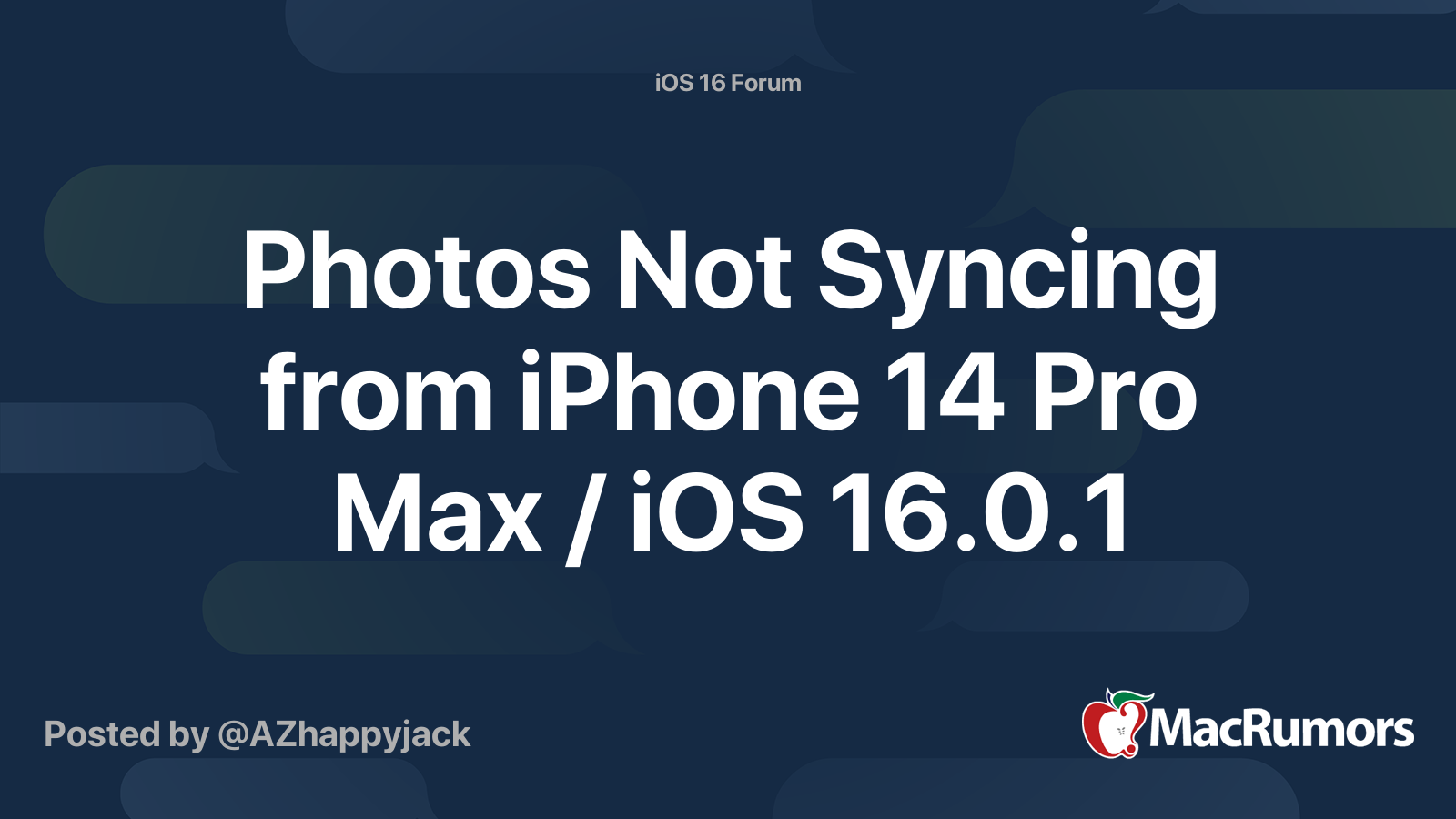 iphone 14 pro max not syncing