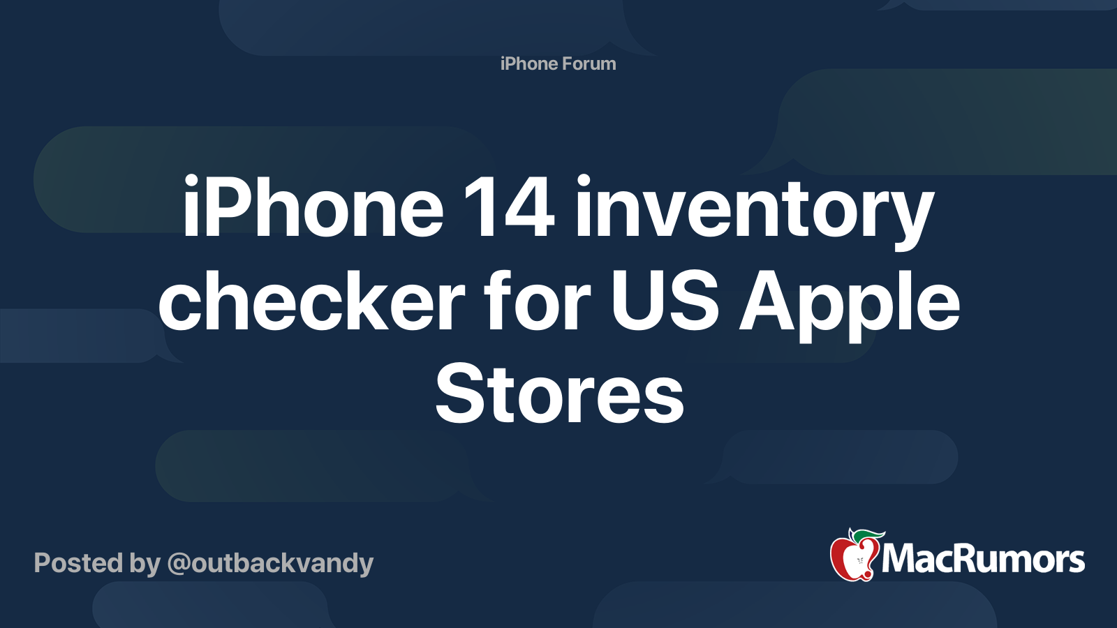 iPhone 14 inventory checker for US Apple Stores MacRumors Forums