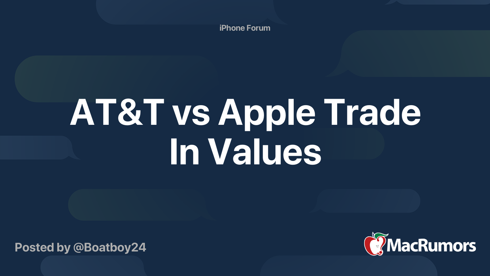 AT&T vs Apple Trade In Values MacRumors Forums