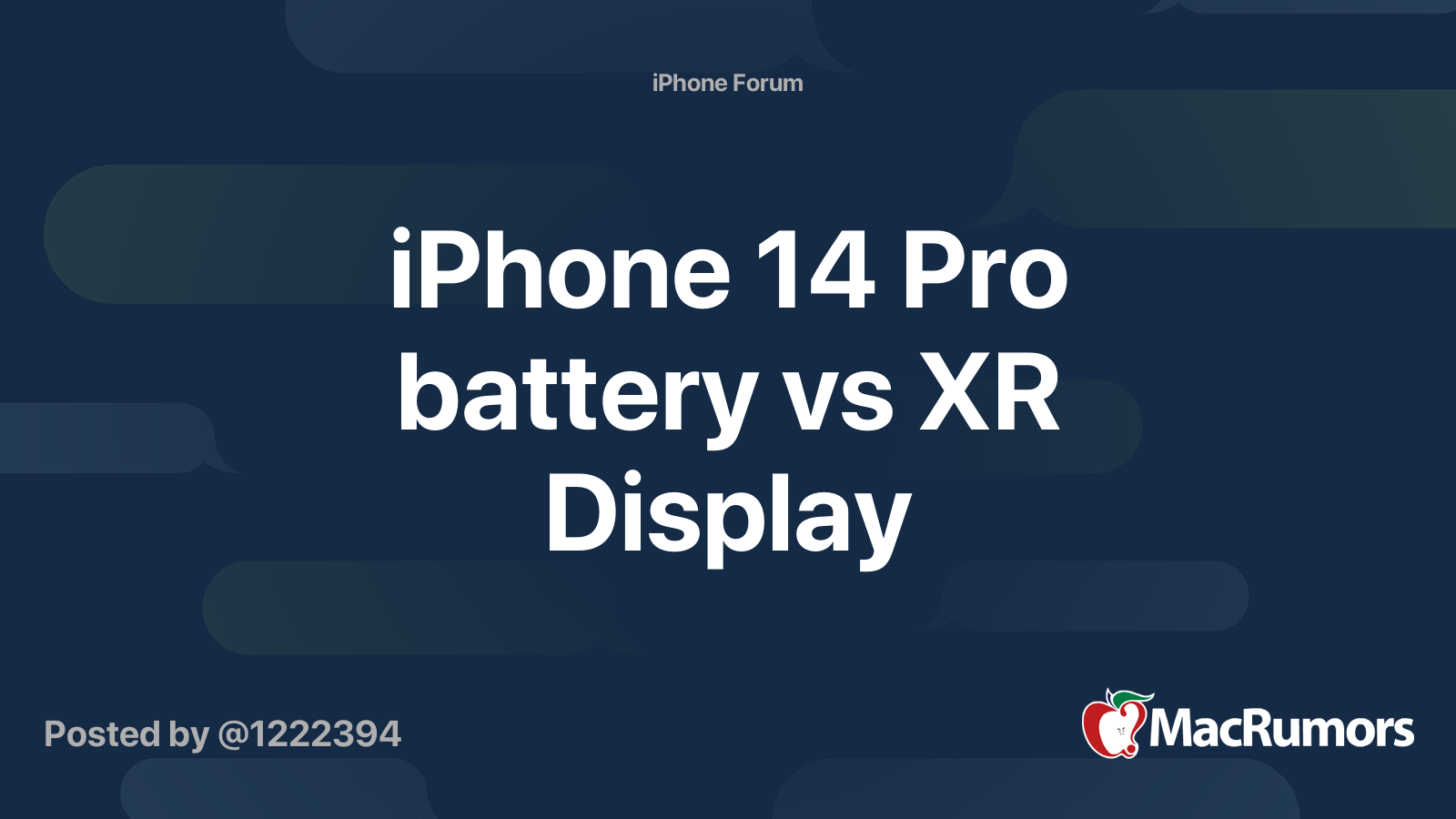 iphone xr compared to iphone 14 pro