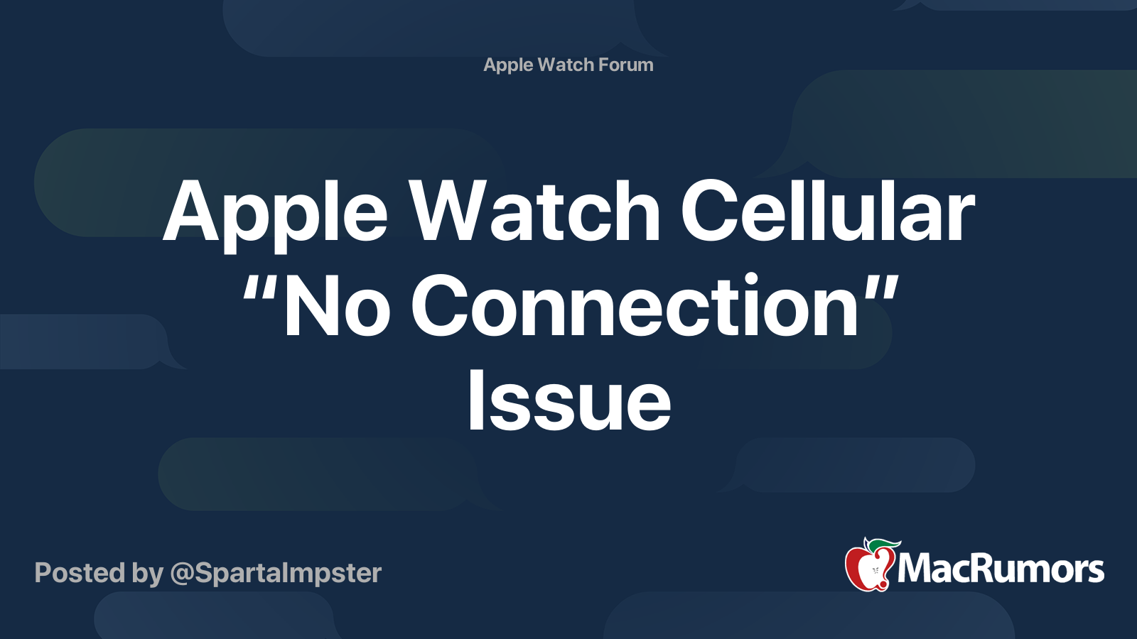 No cellular connection on best sale apple watch