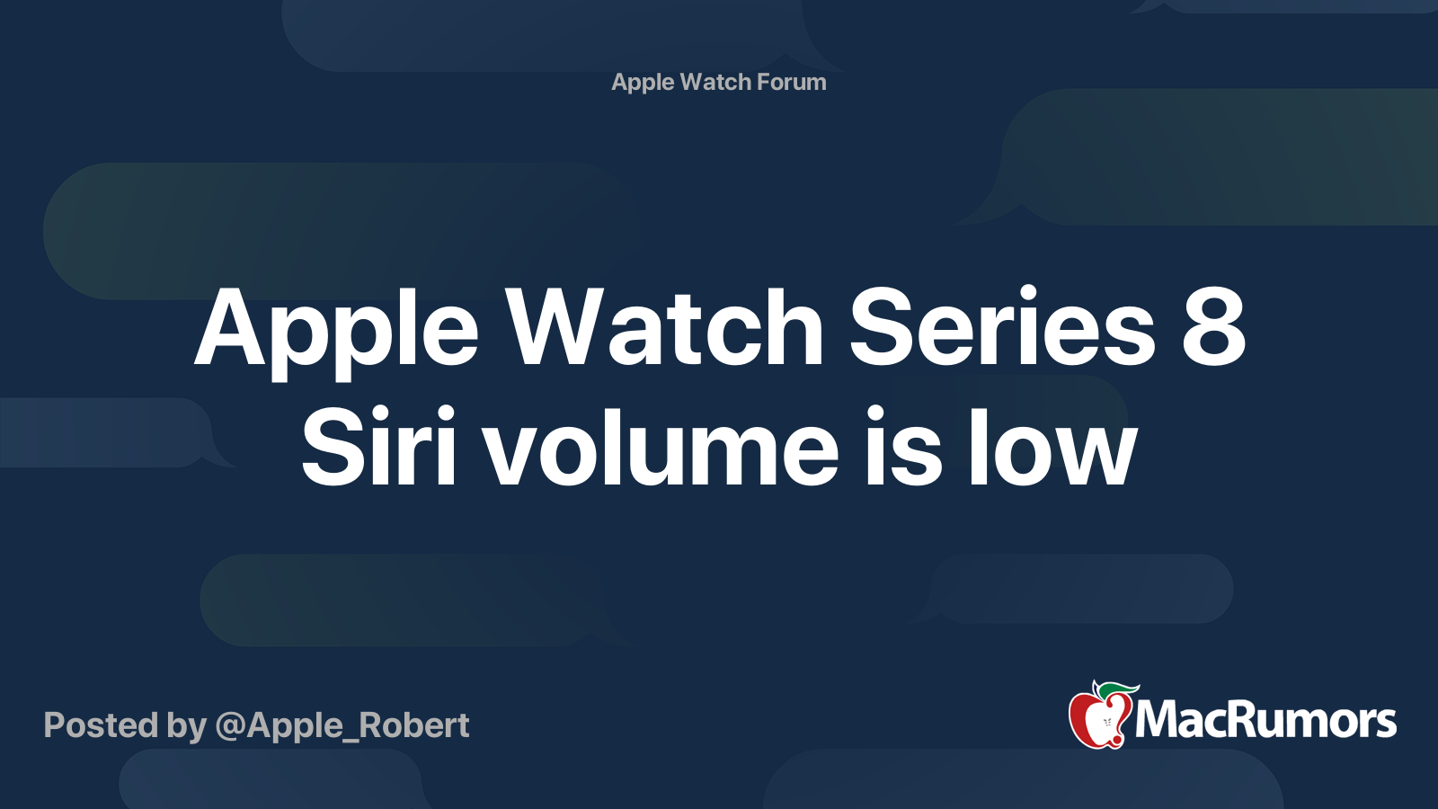 Apple watch 2024 siri volume