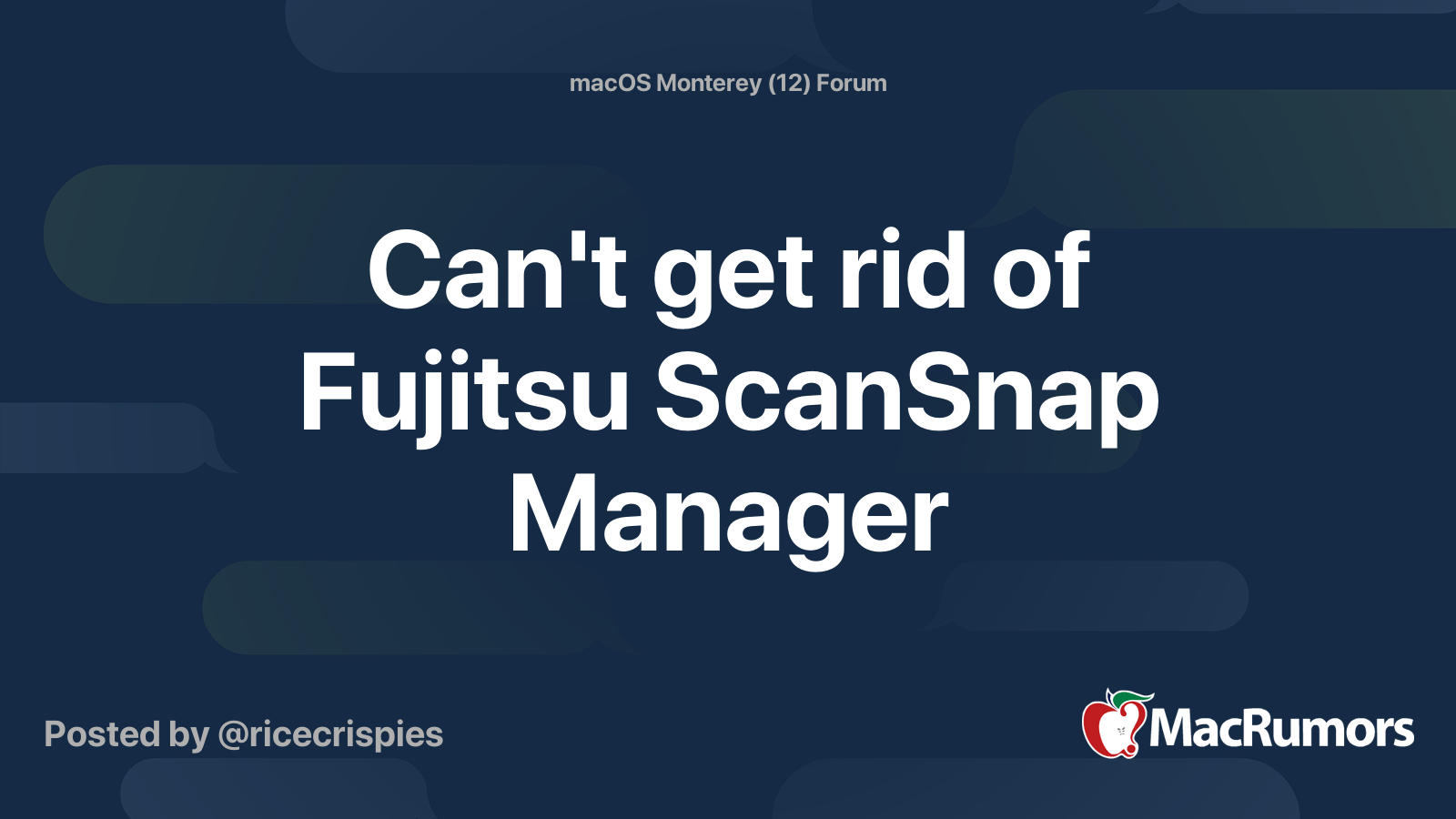 ScanSnap Manager - ScanSnap