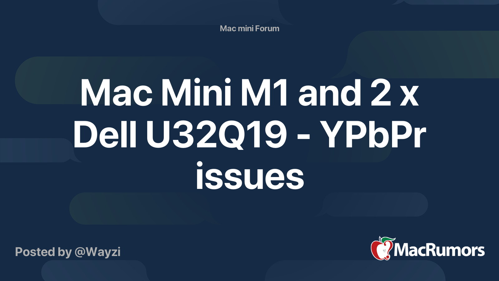 Mac Mini M1 and 2 x Dell U32Q19