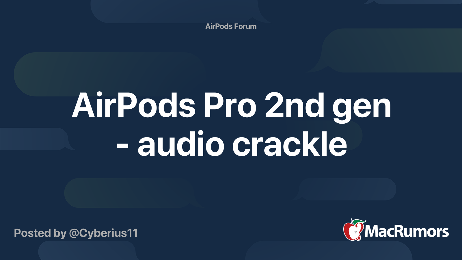 Airpods discount 2 crackling