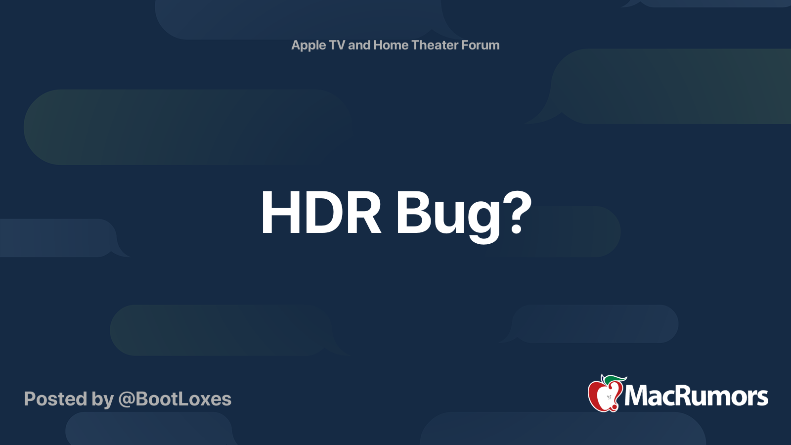 HDR Bug? | MacRumors Forums