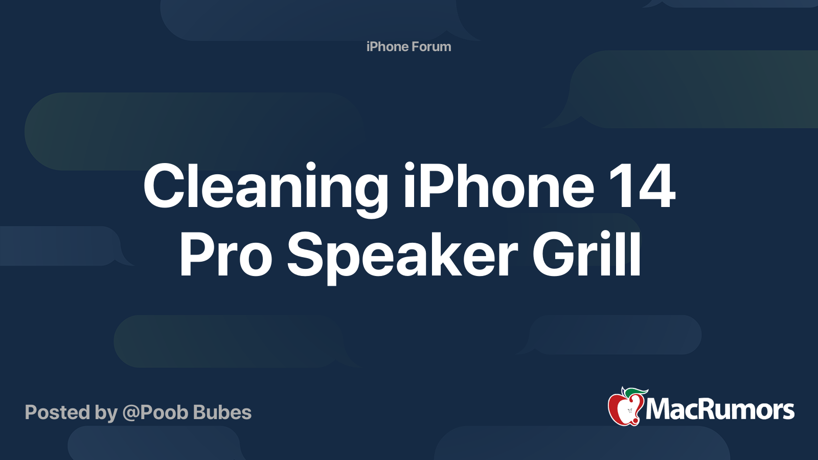 iphone 14 speaker cleaning