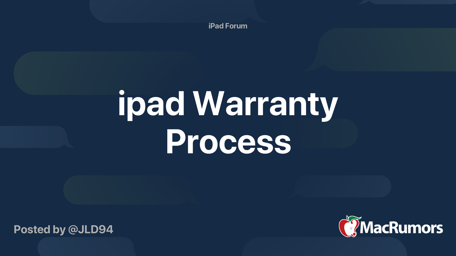 ipad Warranty Process MacRumors Forums