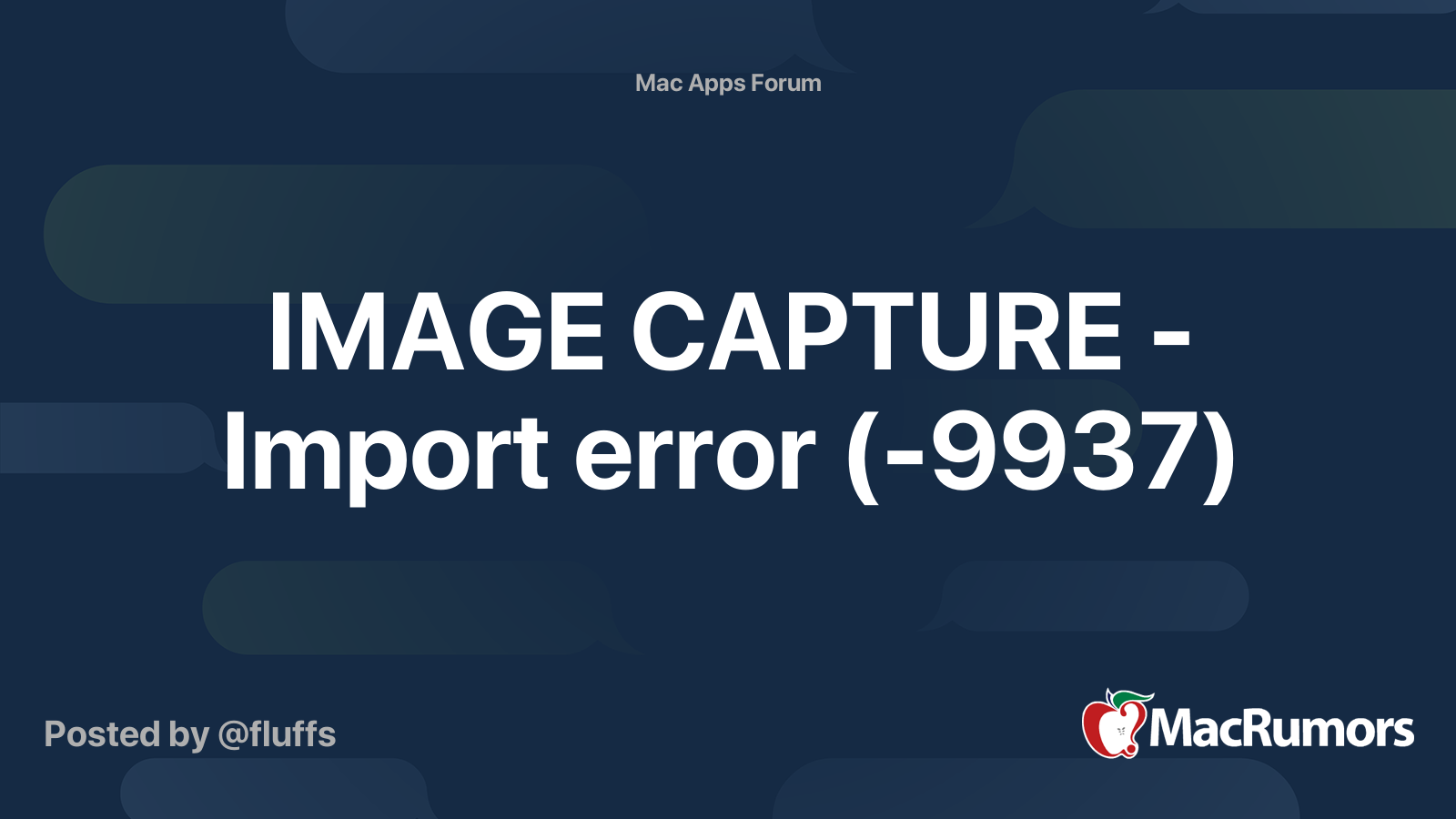 9937 Image Capture Error