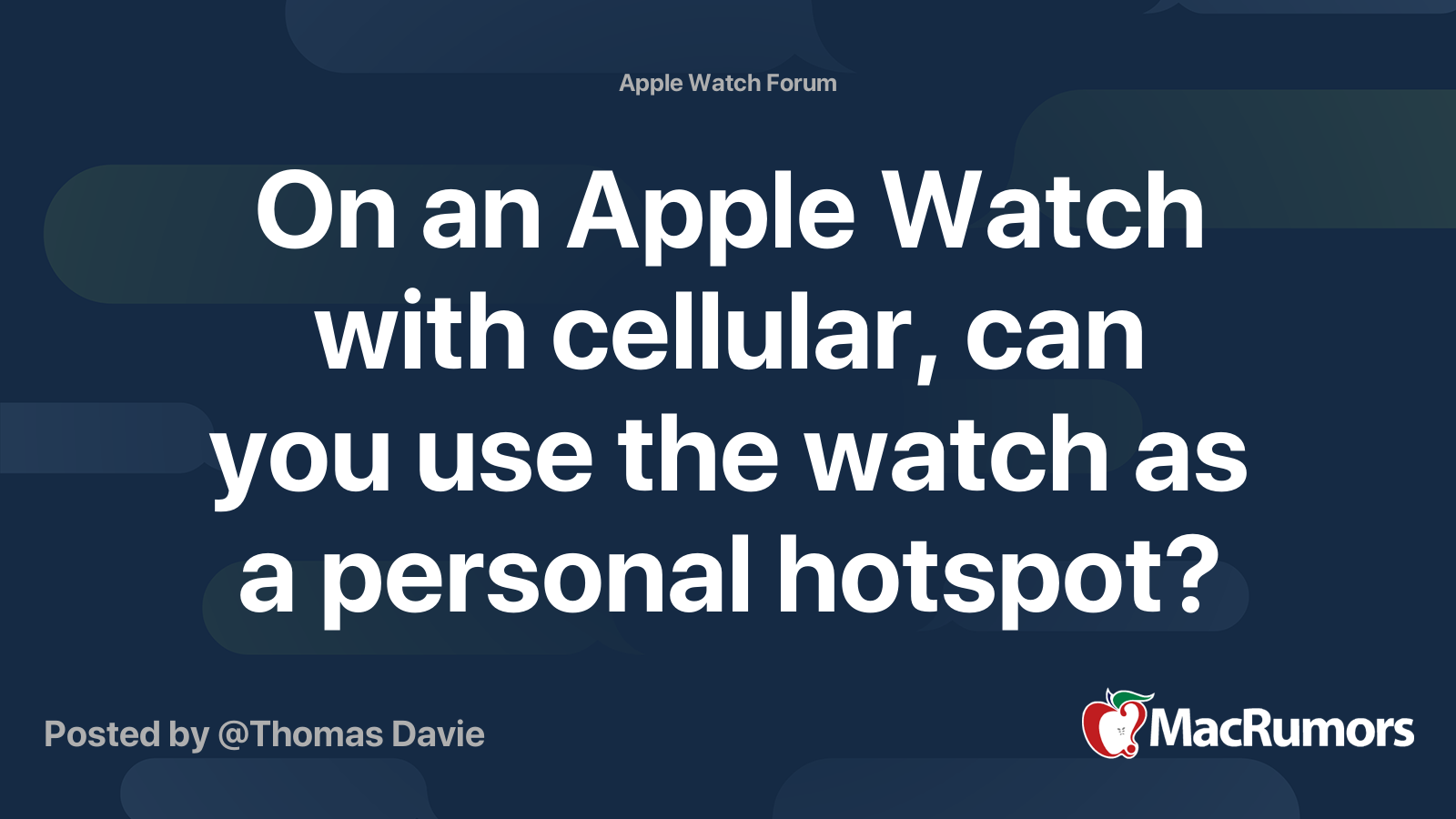 Apple watch personal hotspot sale