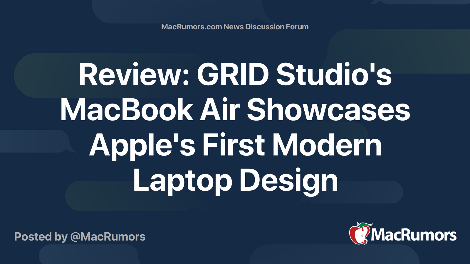 Review: GRID Studio's MacBook Air Showcases Apple's First Modern Laptop ...
