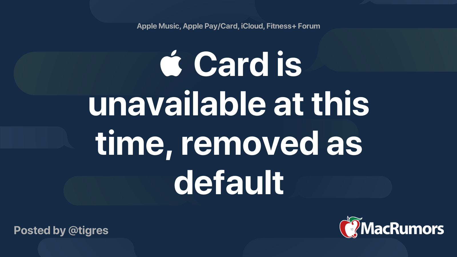 card-is-unavailable-at-this-time-removed-as-default-macrumors-forums