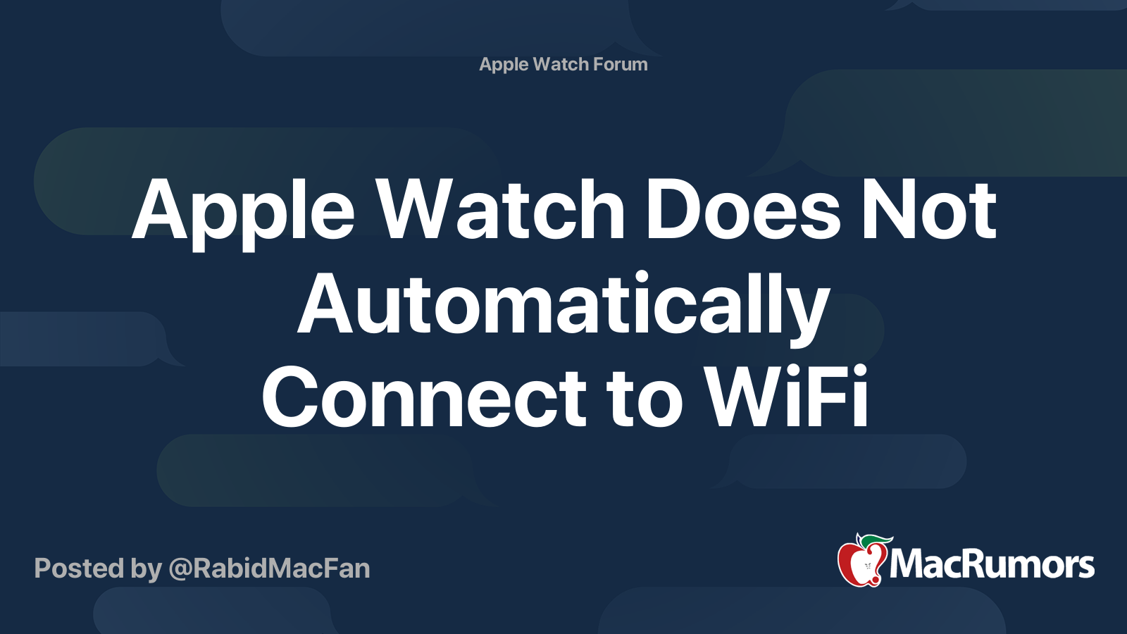 How to connect an online apple watch to wifi