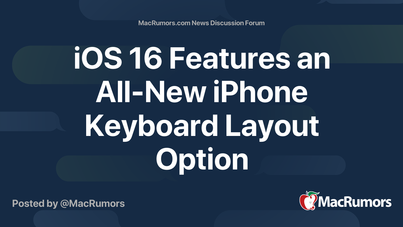 iOS 16 Features an All-New iPhone Keyboard Layout Option | Page 2 ...
