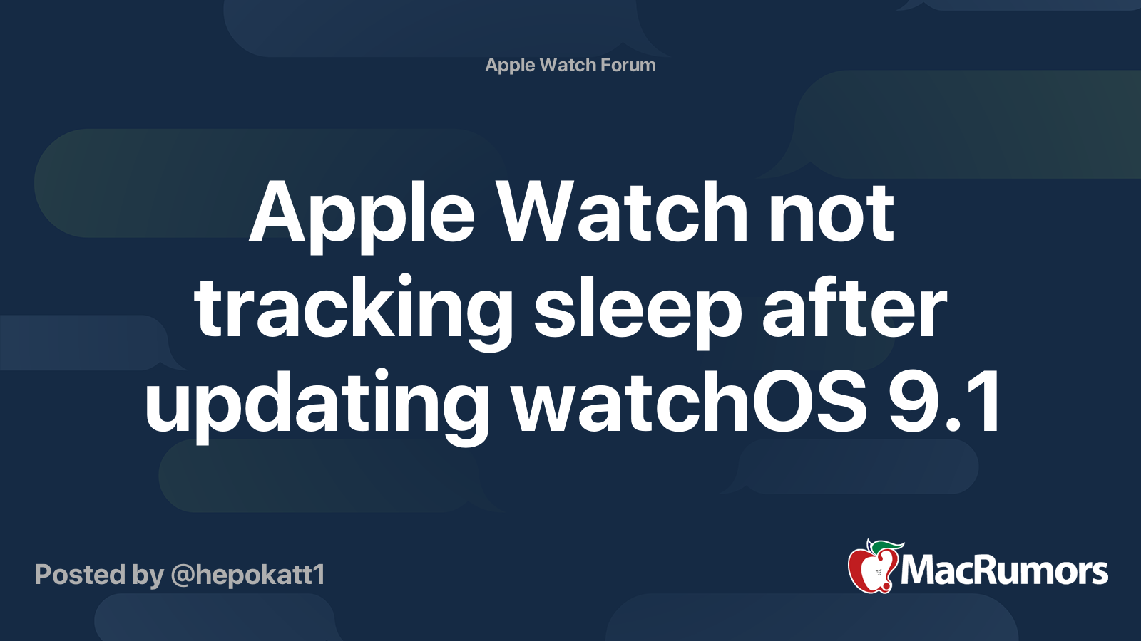 Apple watch discount not tracking sleep