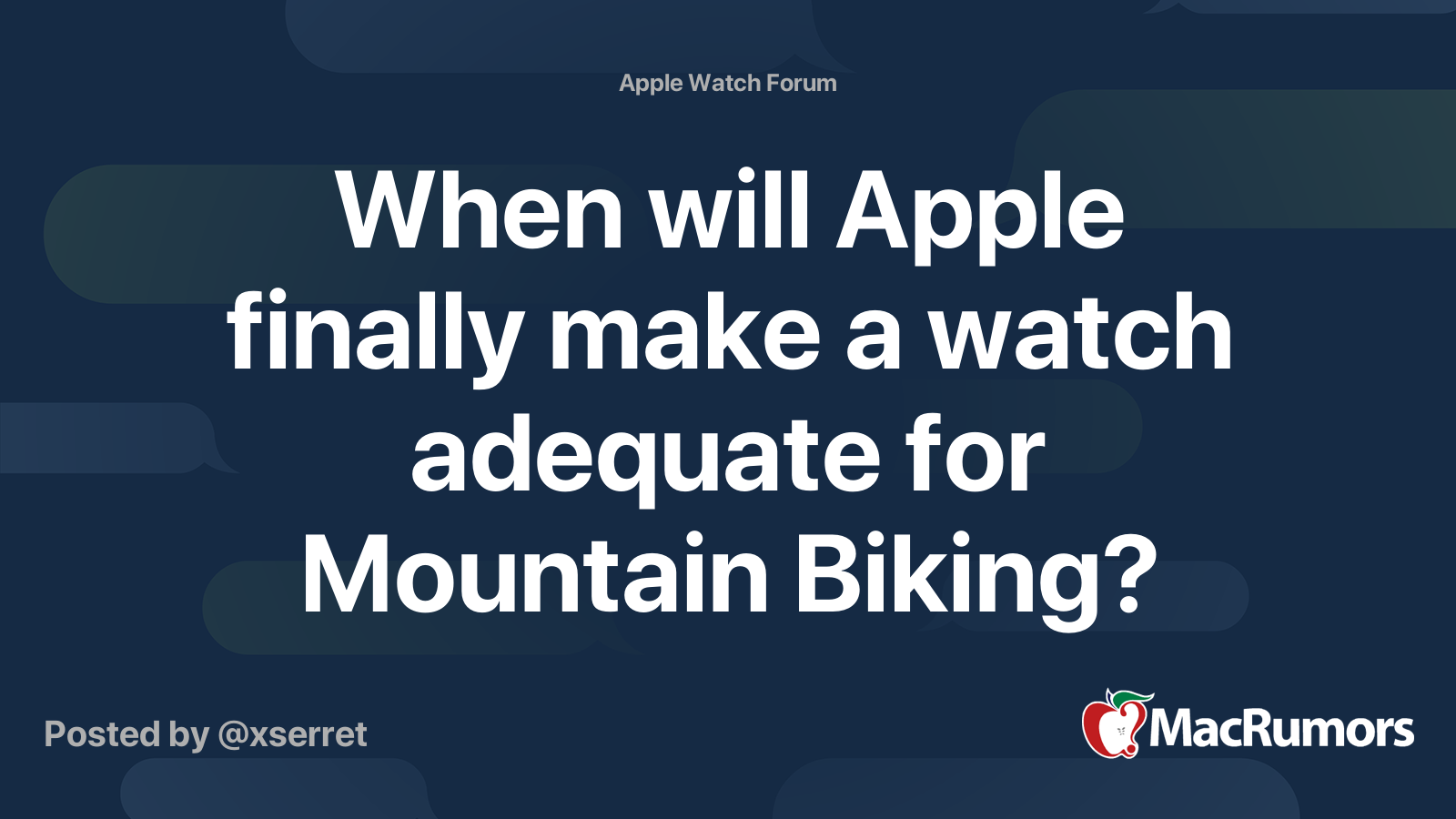 Apple watch store mountain biking