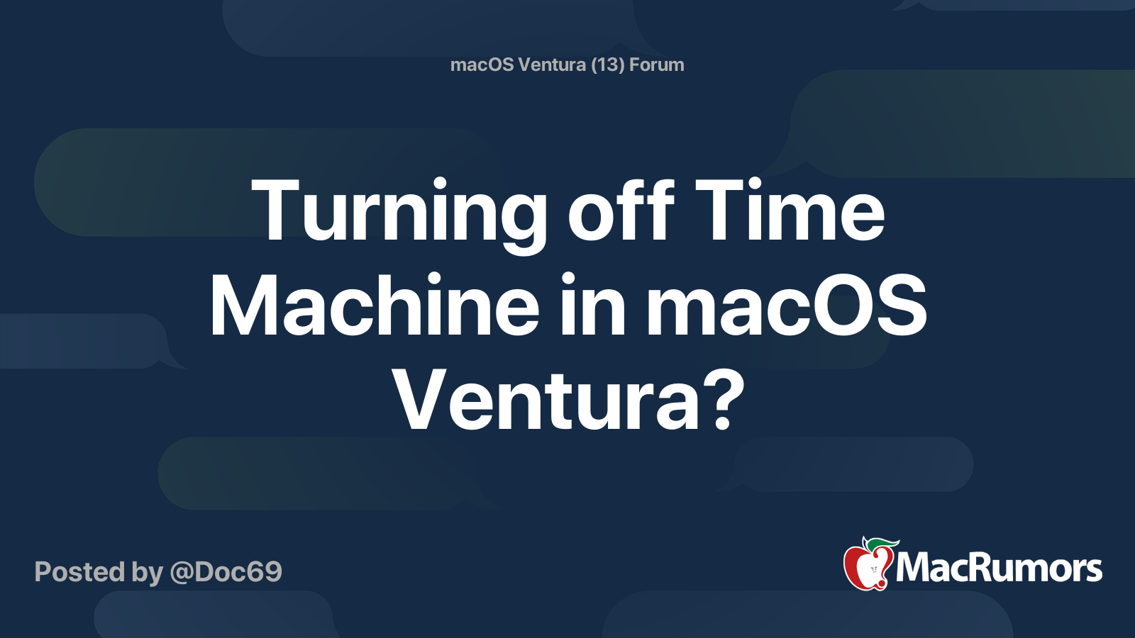 turning-off-time-machine-in-macos-ventura-macrumors-forums