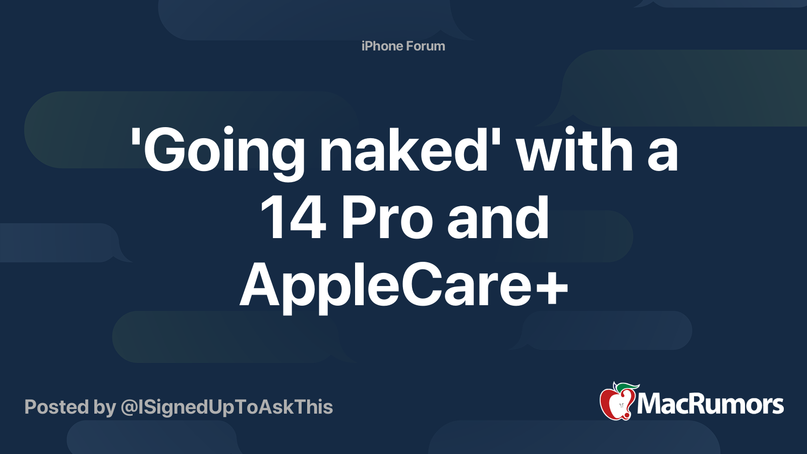 Bare Naked - for iPhone 14 Pro