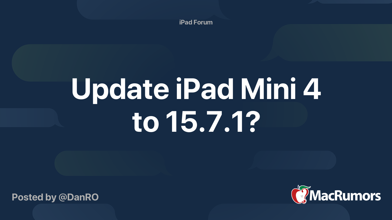 iPad Mini 4 revalorisés