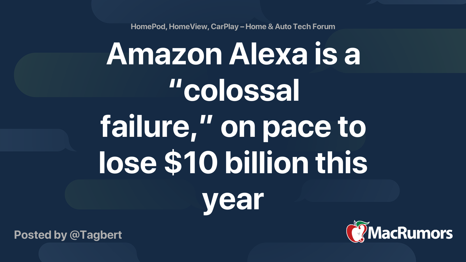 Amazon Alexa is a “colossal failure,” on pace to lose $10 billion this ...
