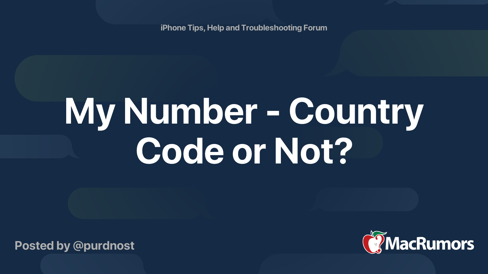 what's my number with country code