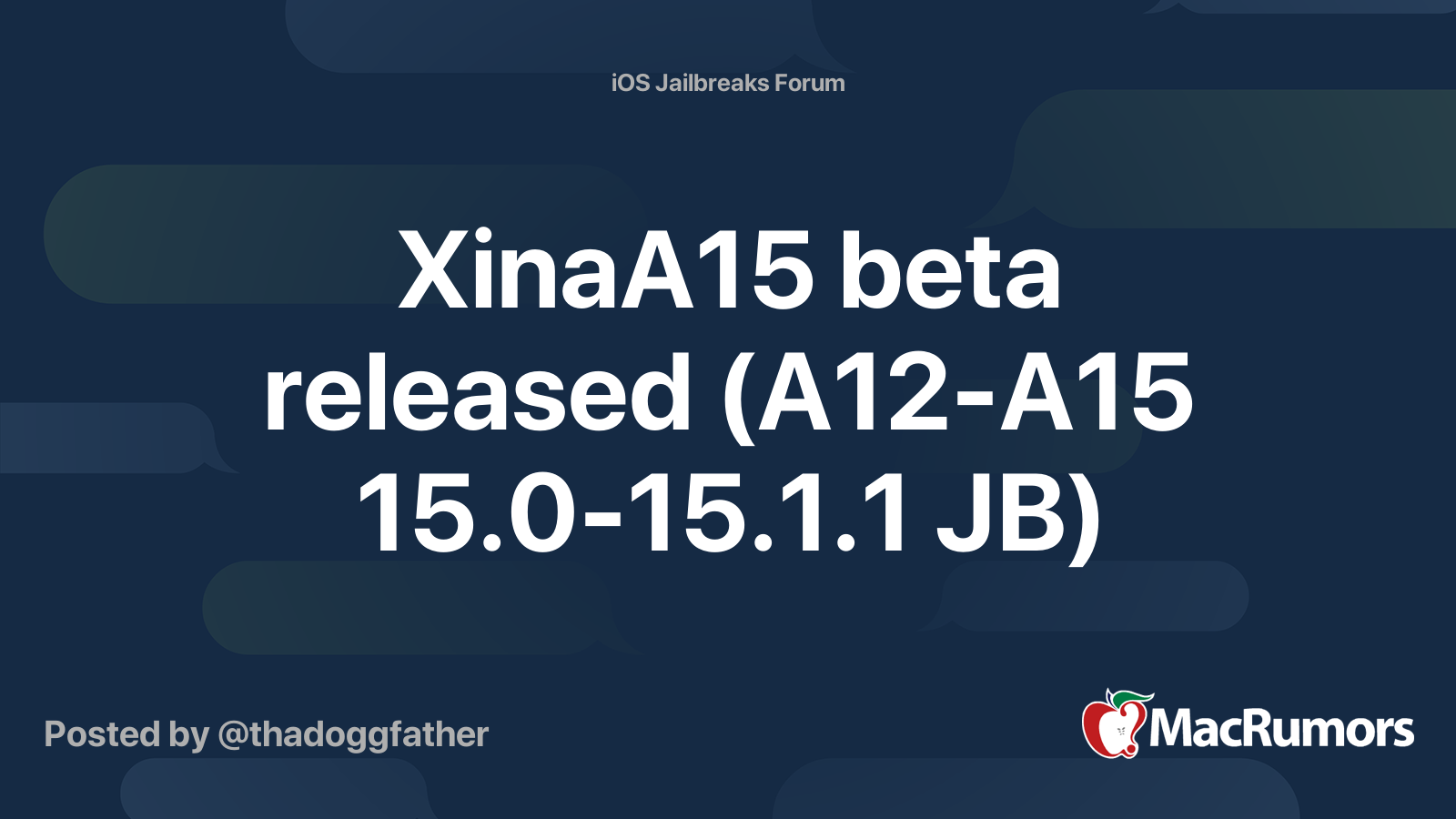 XinaA15 Jailbreak For iOS 15.0 – 15.1.1 For A12+ Devices (IPA) - iDevice  Central