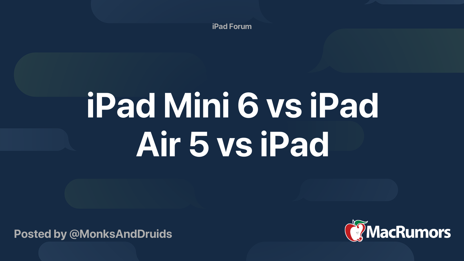 Compared: iPad mini 6 versus iPad mini 5 - iPad Discussions on AppleInsider  Forums