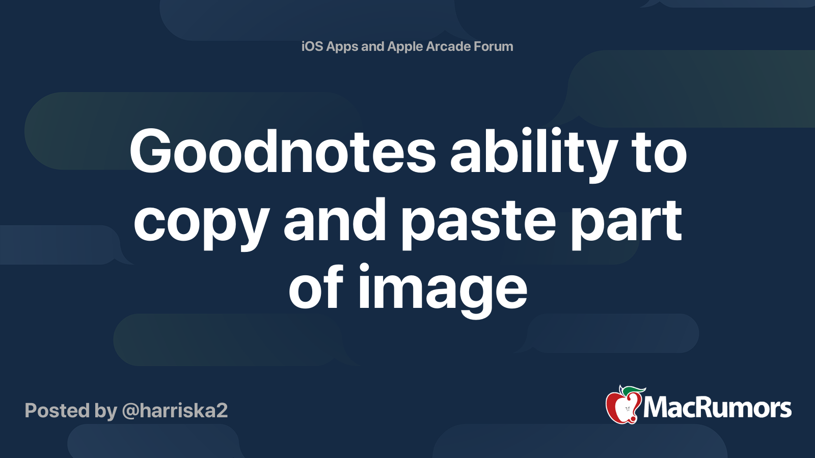 Goodnotes ability to copy and paste part of image | MacRumors Forums