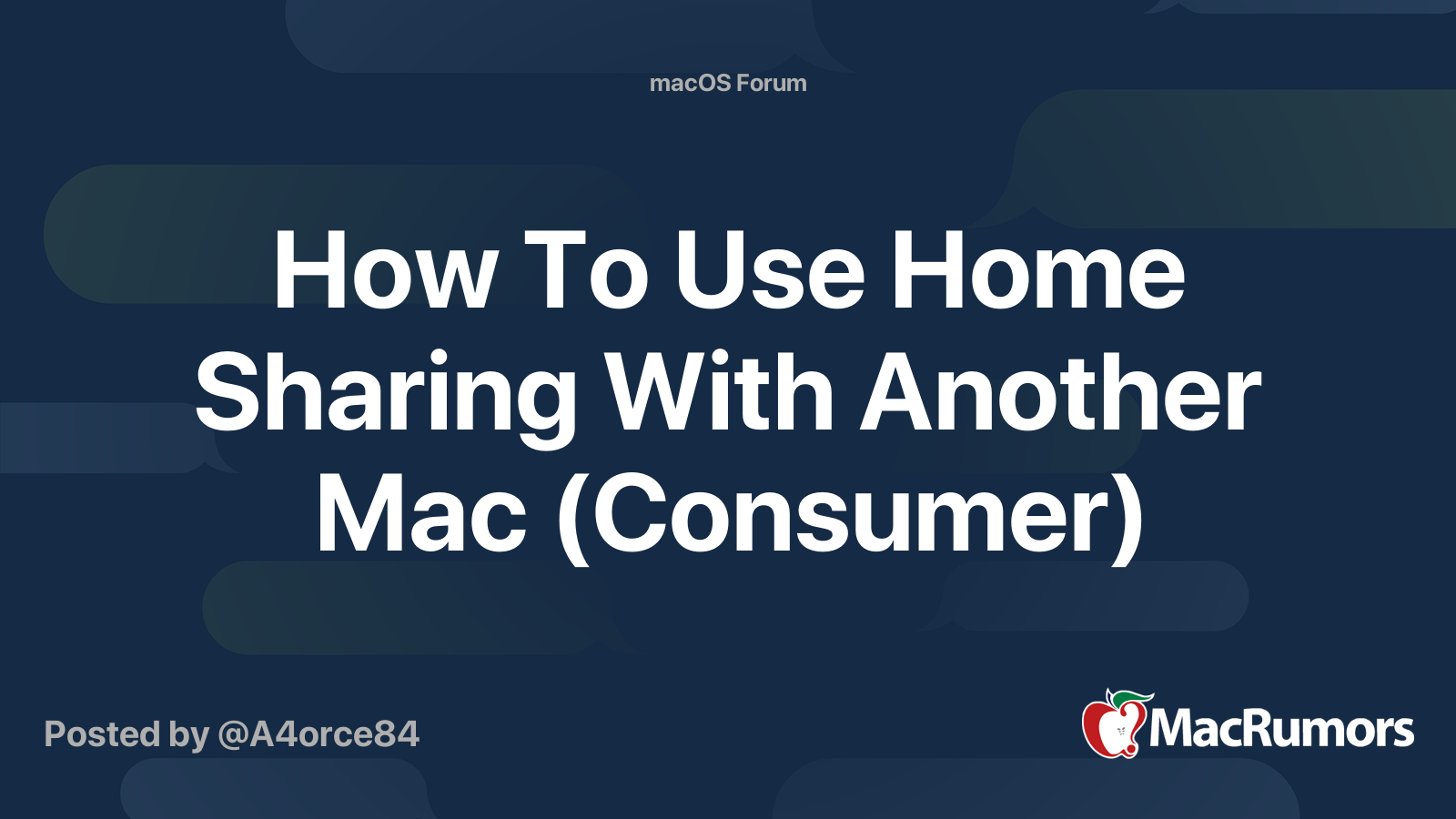 how-to-use-home-sharing-with-another-mac-consumer-macrumors-forums