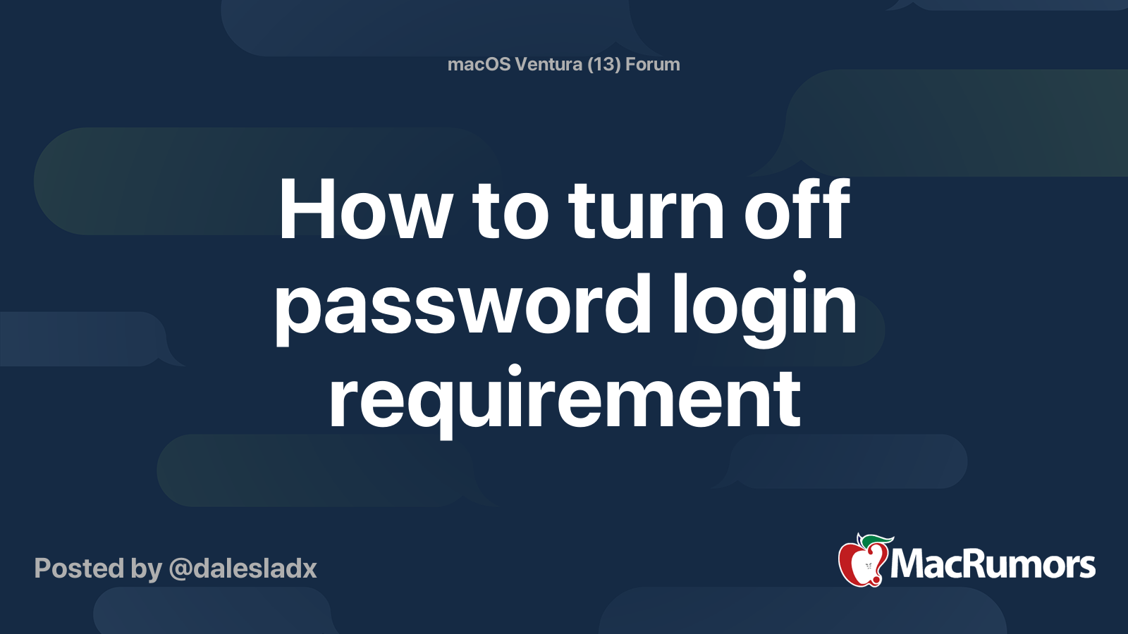 how-to-turn-off-password-login-requirement-macrumors-forums