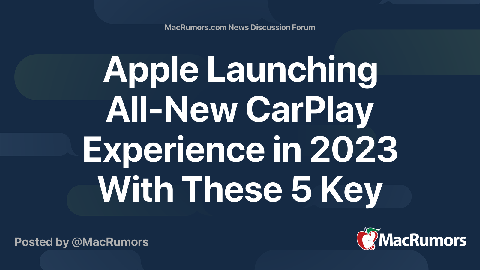 Apple Launching All-New CarPlay Experience in 2023 With These 5 Key ...