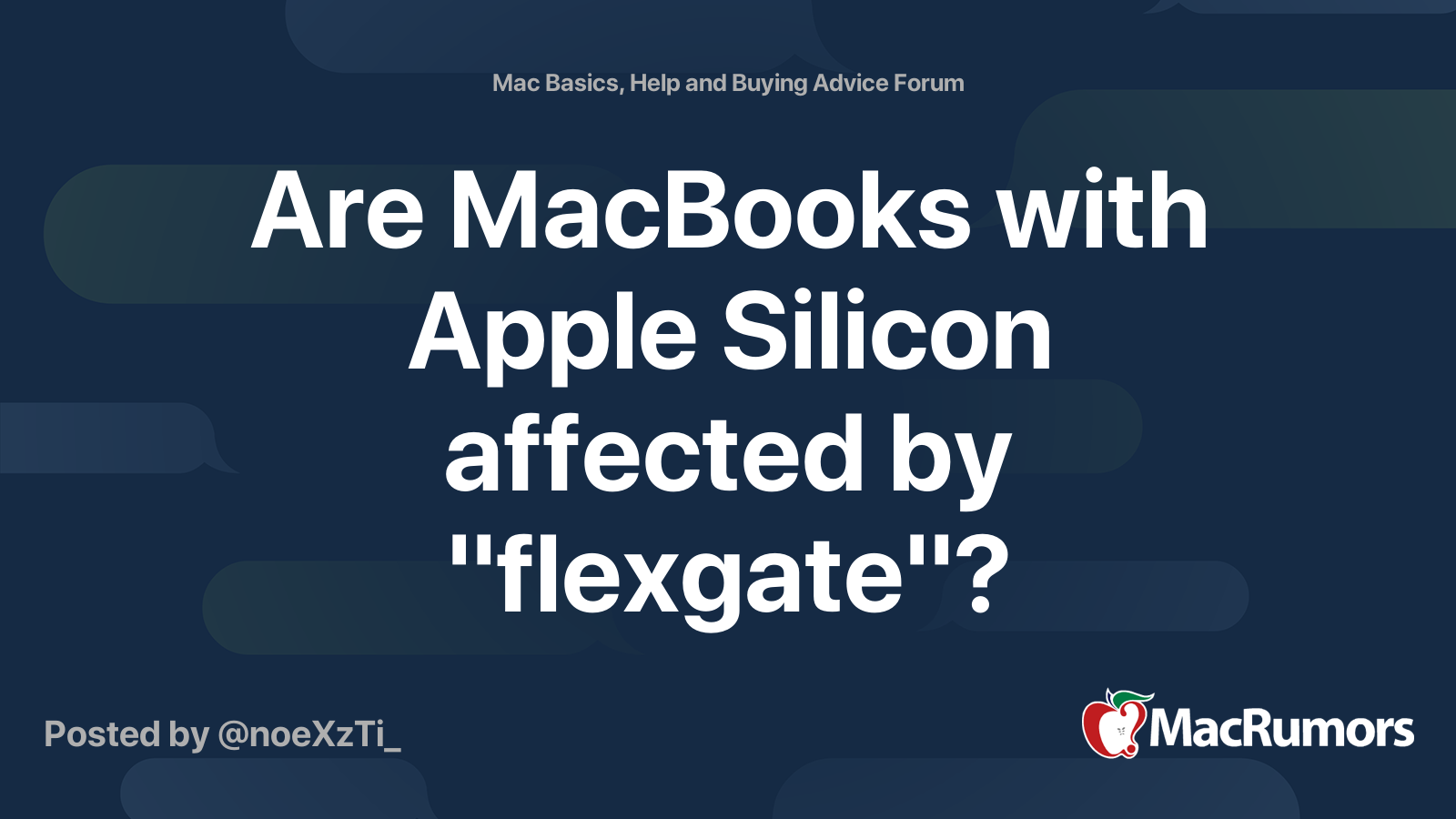 Are MacBooks with Apple Silicon affected by "flexgate"? MacRumors Forums