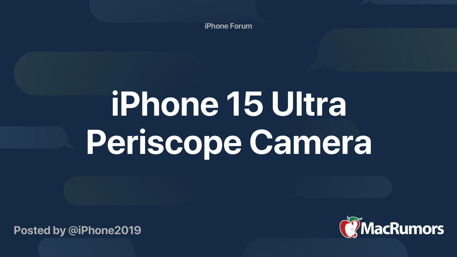 iphone 15 periscope camera