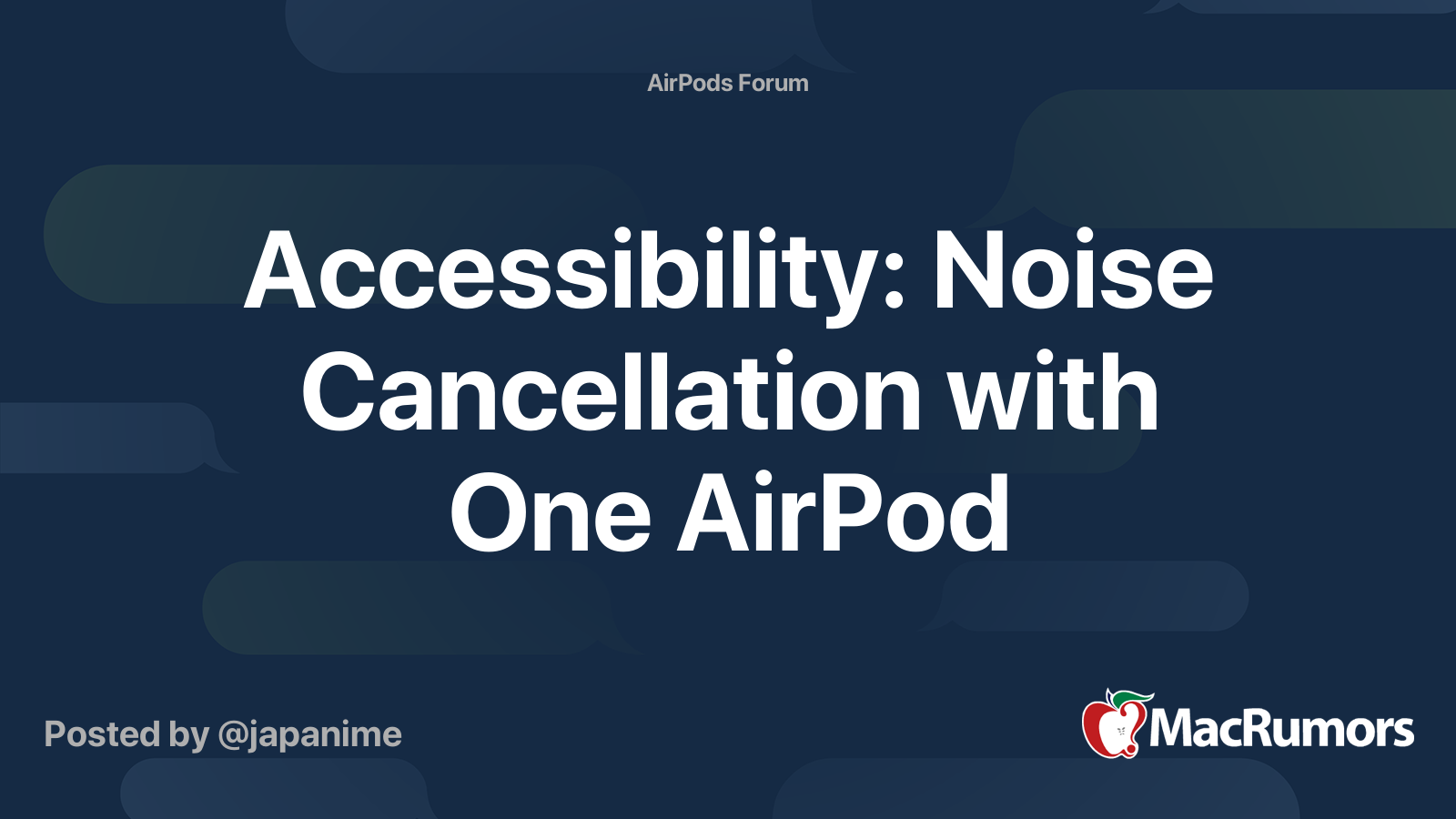 Noise cancelling discount with one airpod