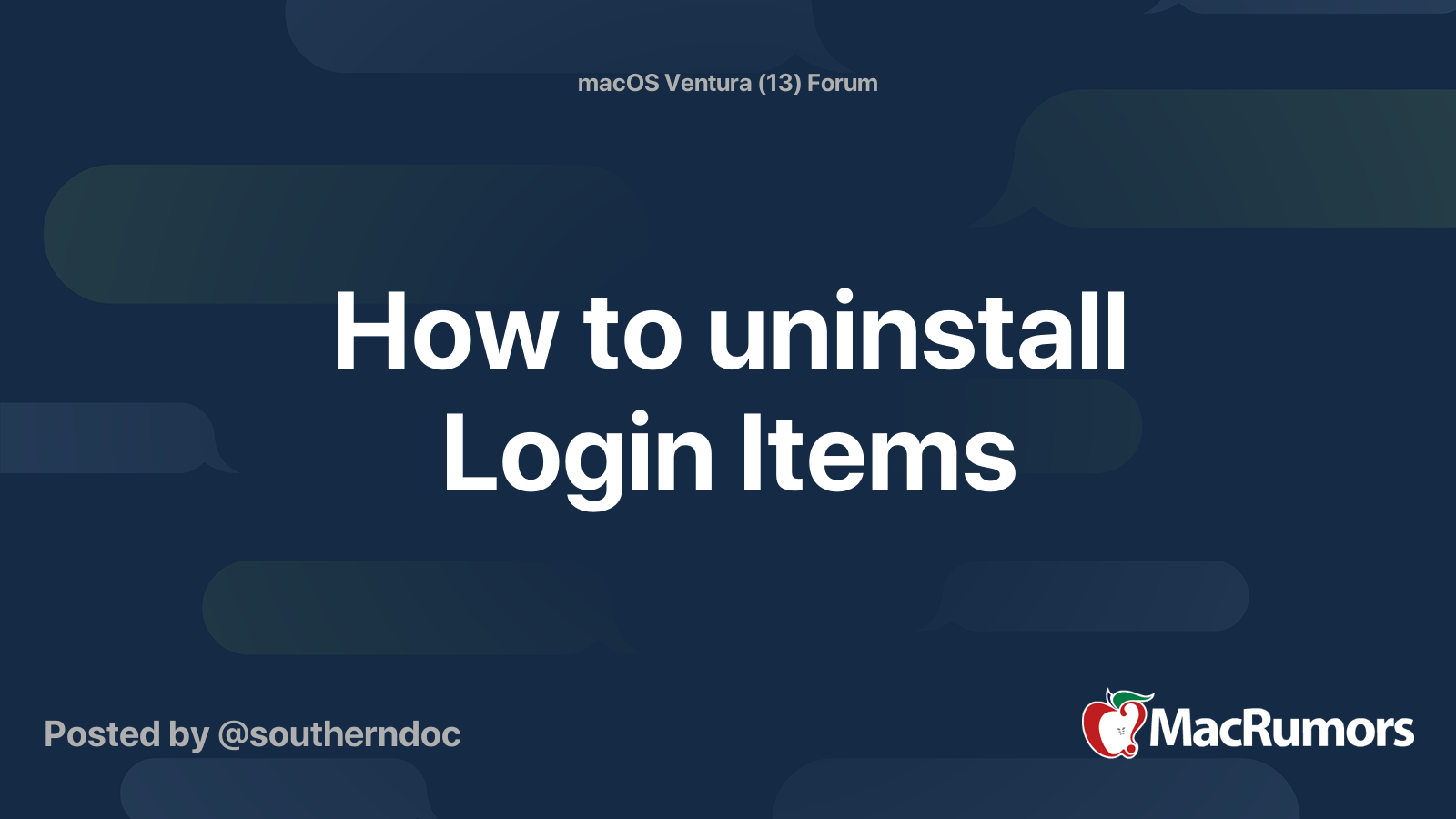 macos - How to remove unremovable network drive login item? - Ask Different