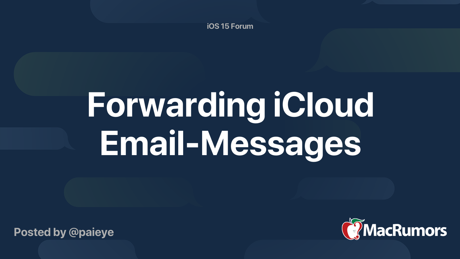 forwarding-icloud-email-messages-macrumors-forums